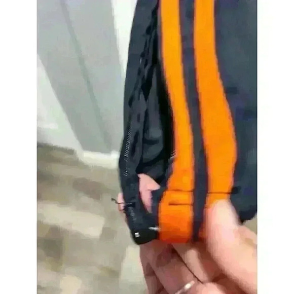 Oleg Cassini Womens Size MEDIUM Tracksuit Orange/Blue Full ZIP JACKET/PANTS - Picture 9 of 16